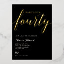 Search for foil birthday invitations Calligraphy