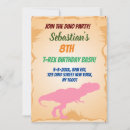Search for prehistoric birthday invitations Jungle