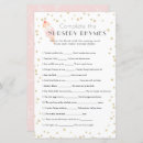 Search for nursery rhyme baby shower games Pink