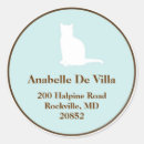 Search for cat address stickers Pet lover