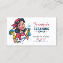 Search for lady business cards Cleaning