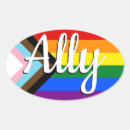 Search for pride oval stickers Ally