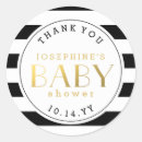 Search for black and gold baby shower stickers Stripes