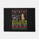 Search for golden retriever doormats Santa