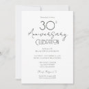 Search for 30th wedding anniversary invitations Black and white
