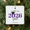 Search for high school senior christmas tree decorations Purple