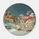 Search for christmas card magnets Santa claus