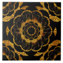Search for flower gold tiles Retro