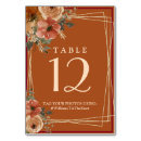 Search for orange watercolor table cards Rustic