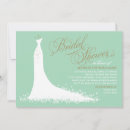 Search for mint and gold bridal shower invitations Bride