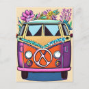 Search for purple hippie flower postcards Orange
