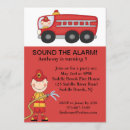 Search for fireman invitations Red