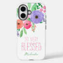 Search for floral blessings iphone cases Blessed