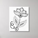 Search for tangled canvas prints Zen doodle style