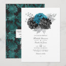 Search for teal and black wedding invitations Turquoise