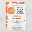 Search for slam dunk invitations Orange and white