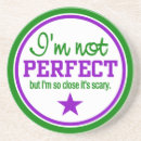 Search for perfection coasters Funny