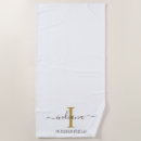 Search for gold beach towels Monogrammed