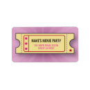 Search for ticket return address labels Birthday