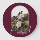 Search for and groom bride clocks Just married