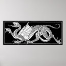 Search for black and white dragon posters Dragons