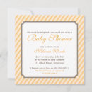 Search for luncheon baby shower invitations Orange