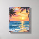 Search for palm tree canvas prints Watercolor