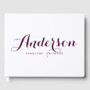 Search for purple wedding guest books Contemporary