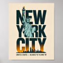 Search for new york city skyline posters Statue of liberty