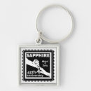 Search for sapphire key rings 45th anniversary
