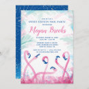 Search for flamingo sweet 16 invitations Tropical