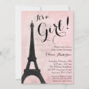 Search for paris baby girl shower invitations Elegant