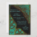 Search for turquoise rehearsal dinner invitations Retro
