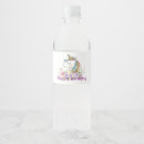 Search for unicorn water bottle labels Purple