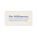 Search for modern blue return address labels Bold