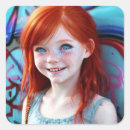 Search for redhead girl stickers Red hair