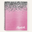 Search for glitter notebooks Brushed metal