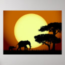 Search for africa silhouette posters Wildlife