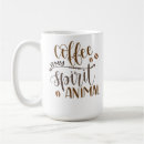 Search for spirit animal mugs Typography