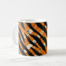 Search for black and orange stripes mugs Pattern