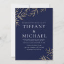 Search for blue gold and white wedding invitations Modern
