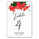 Search for hibiscus table cards Number