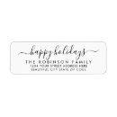 Search for holiday return address labels Typography