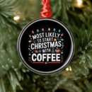 Search for coffee christmas tree decorations Santa