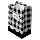 Search for black and white checkered gift bags Plaid