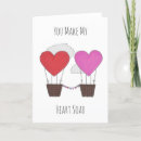 Search for hot air balloon valentines day cards Pink