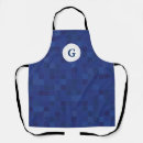 Search for mosaic pattern aprons Blue