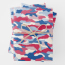 Search for red white and blue wrapping paper Military