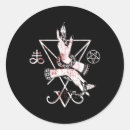 Search for satanism stickers Inverted pentagram