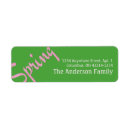 Search for different return address labels Elegant